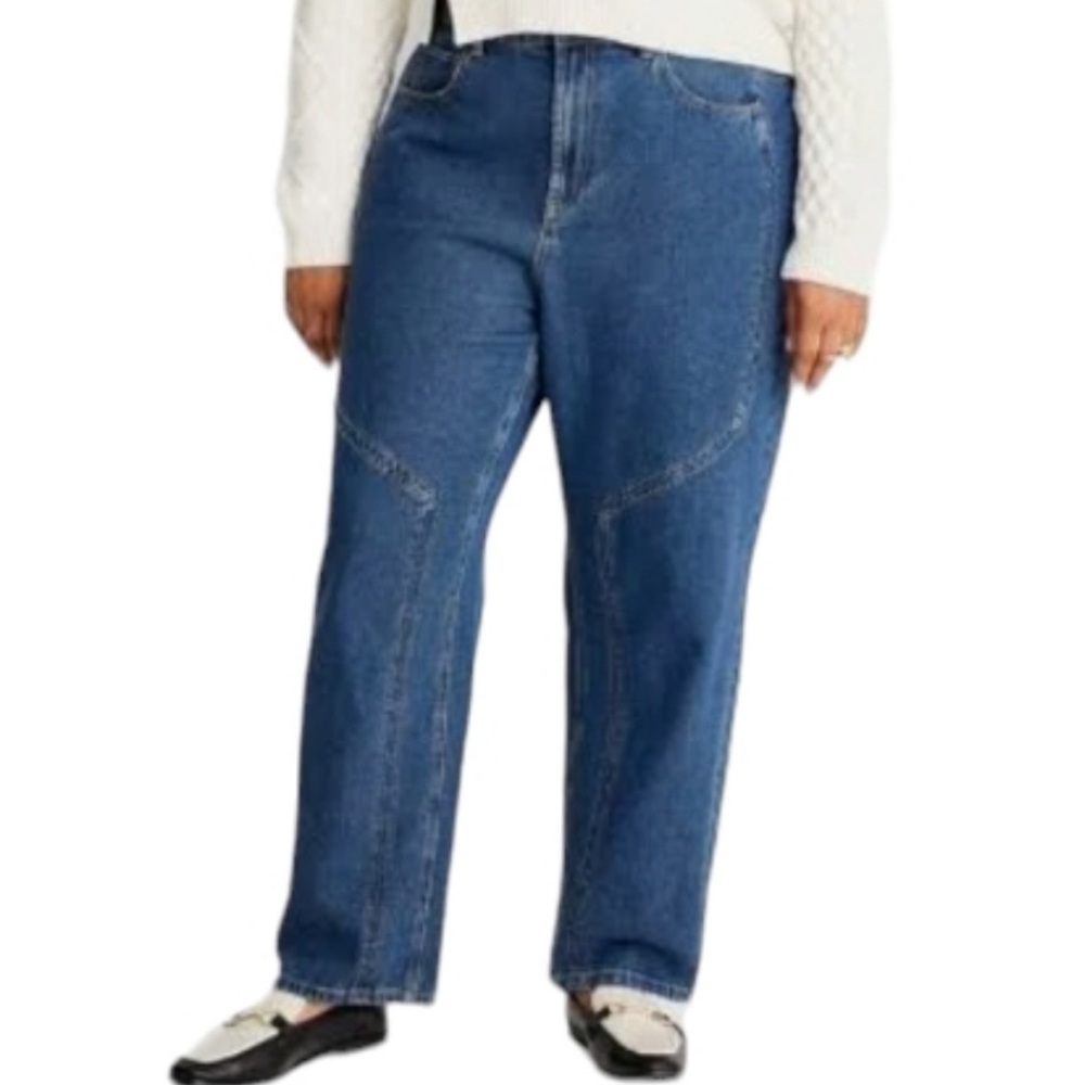 Future Collective High Rise Straight Leg Jeans Pants 
NWT